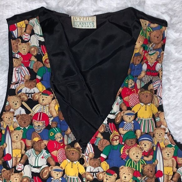 Vintage Teddy Bear Graphic Vest XL - Picture 3 of 12